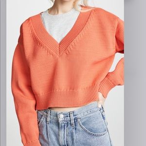 Alexander Wang.t Mixed Media Layering Pullover